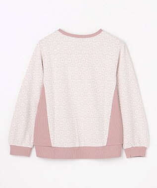 組曲 KIDS 【150-160㎝】 フロストフラワージャガード トレーナー ラベンダー