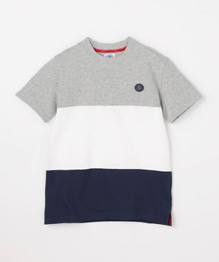J.PRESS KIDS 【140-170㎝】トリコロール 半袖Ｔシャツ ライトグレー系