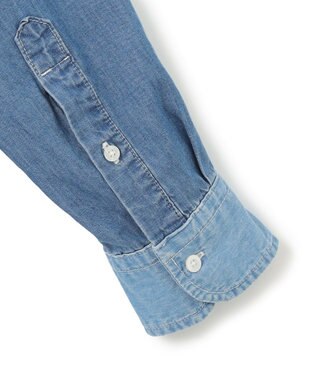 J.PRESS YORK STREET 【UNISEX】クレイジーパターン デニムシャツ ブルー系8