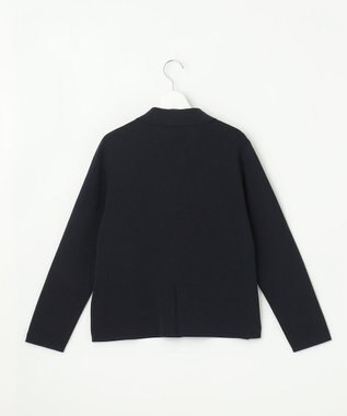 J.PRESS LADIES S Cotton Acetate ニット ジャケット ネイビー系