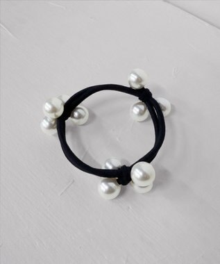 Tiaclasse 【選べる2TYPE】パール付きゴム＆シュシュ ゴムタイプ