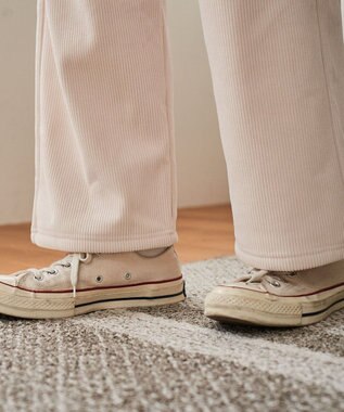 WEGO 裏起毛ワイドイージーパンツ ホワイトアイボリー