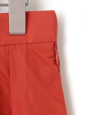 23区 L 【洗える】ライトメモリーウェザー フレアスカート レッド系