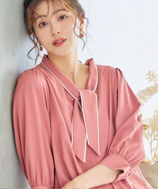 Tiaclasse 2トーンピアス オフホワイト×ピンク