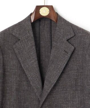 J.PRESS MEN 【WEB・一部店舗限定】COOL AIRY TWISTリネンミックス ジャケット ダークブラウン系