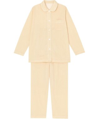 Wing パジャマ 長袖 長ズボン 肌側ピマ綿100％ やわらかな肌ざわり 襟つきシャツタイプ レディース EP3002 ウイング／ワコール