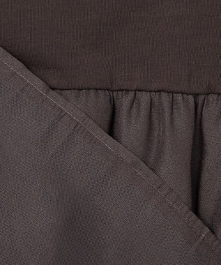 組曲 S オーガンジーコンビ ロングTシャツ グレー系