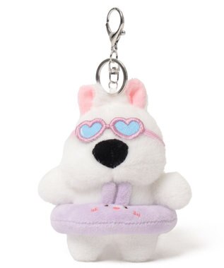 WEGO バカンスわんこぬいぐるみキーホルダー パープル