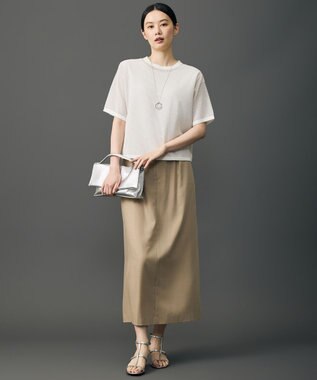 自由区 シアーメッシュニット Tシャツ オフ