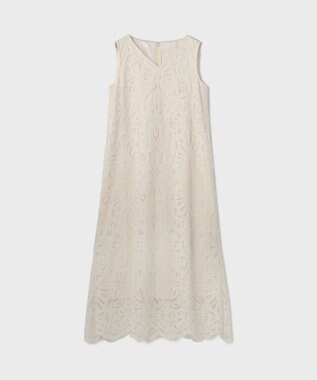 GRACE CONTINENTAL フラワーカットワークワンピース キナリ