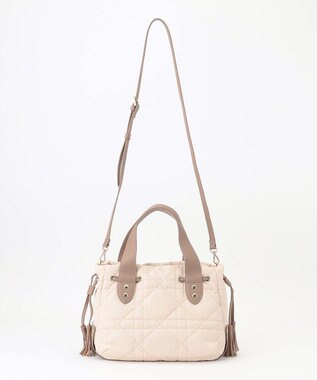 LA BAGAGERIE グリッドキルティングトート アイボリー