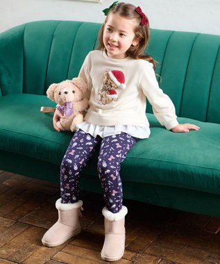 ANY KIDS 7days裏シャギー総柄パンツ コスメ