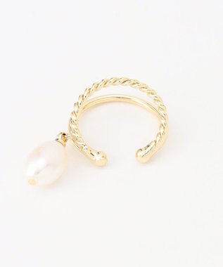 J.PRESS LADIES 【WEB限定】2way 淡水パール イヤカフ リング ゴールド系