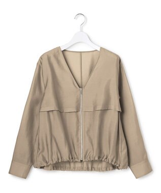 ICB L 【先行予約・WEB限定カラーあり】 リヨセルナイロンワッシャー Vネックブルゾン