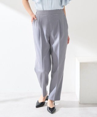 earth music&ecology 接触冷感テーパードパンツ Gray Mixture