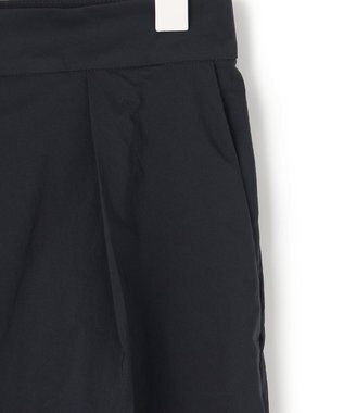 ICB 【洗える】 エコナイロンストレッチ ワイドストレートパンツ ネイビー