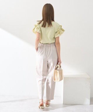 earth music&ecology 接触冷感テーパードパンツ Light Beige