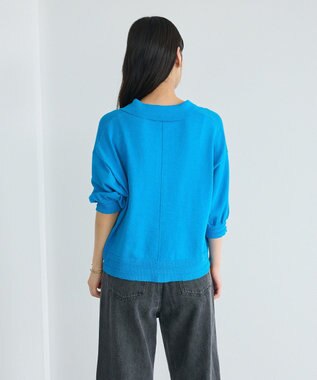 CRAFT STANDARD BOUTIQUE ポロニットプルオーバー Blue