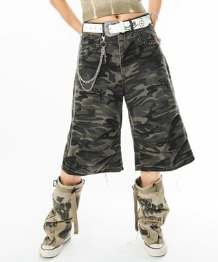 WEGO 【ユニセックス着用ITEM】パラシュートハトメショーツ 柄1
