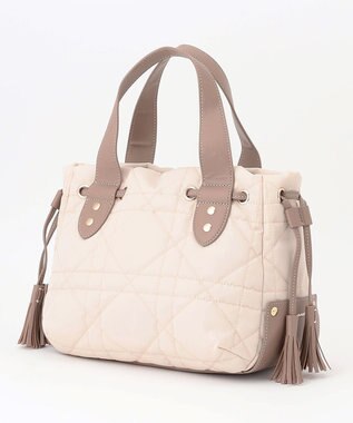 LA BAGAGERIE グリッドキルティングトート アイボリー