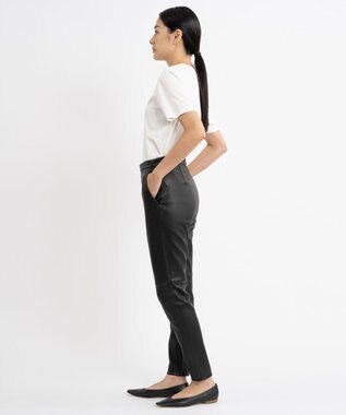 23区 【エステータ】ストレッチレザー スキニーパンツ ブラック系