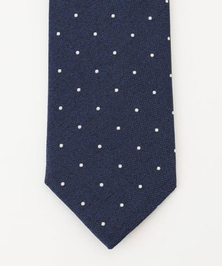 KASHIYAMA KASHIYAMAオリジナル【JAPAN MADE】ドットネクタイ ネイビー