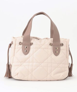 LA BAGAGERIE グリッドキルティングトート アイボリー