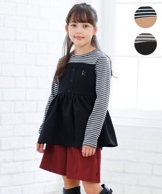 組曲 KIDS 【150-160㎝】ビスチェドッキング Tシャツ