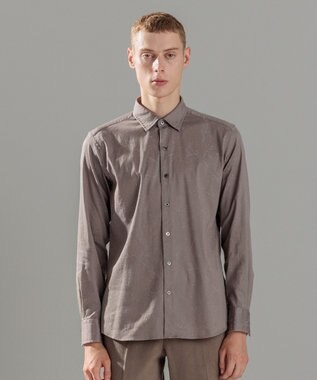 JOSEPH HOMME フォレストジャガードストレッチ　レギュラーカラーシャツ ベージュ系3