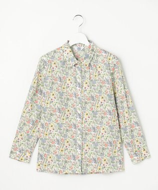 J.PRESS LADIES S Liberty Rachel & Michelle シャツカラー ブラウス コーラル系