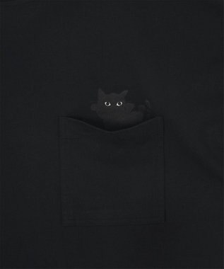 Paul Smith キャットプリント 半袖Tシャツ ブラック