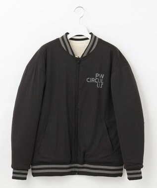 PW CIRCULUS 【WOMEN】【撥水/防風】リバーシブル ボア ジップアップ ブルゾン ホワイト×ブラック