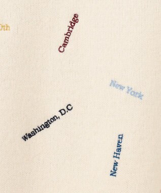 J.PRESS MEN 【120th Anniversary】Embroidery Knit ホワイト系