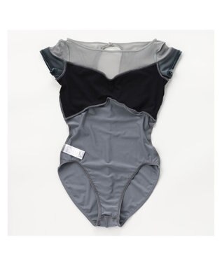 Chacott ハーフスリーブレオタード アッシュグレー