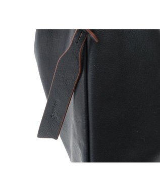 genten フェザートートバッグ　ワンショルダーバッグ クロ