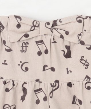 ANY KIDS 音符総柄キュロット ミルキーベージュ