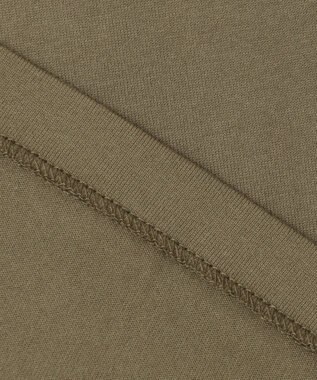 J.PRESS MEN 【UNISEX】ファブリックワッペン バックブルTシャツ カーキ系