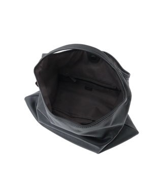 genten フェザートートバッグ　ワンショルダーバッグ クロ