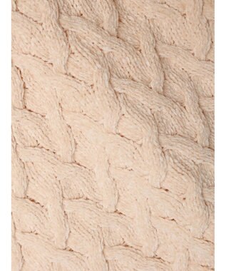 CRAFT STANDARD BOUTIQUE 洗えるモールケーブルニットチュニック Ivory