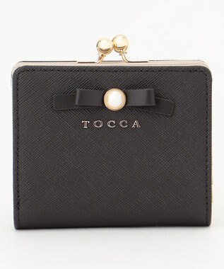 TOCCA 【新色ブルー登場】PEARL KNOT BIFOLDWALLET 財布 ブラック系