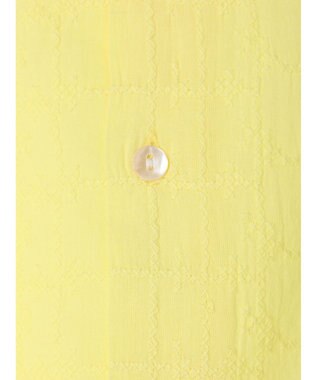 Green Parks Ｉ　ＳＥＴ２点　刺繍７分袖ブラウス＋タンクトップ Yellow