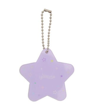 WEGO 【痛バ＆推し活グッズ】カラフルスターIDフォトケースキーホルダー ライトパープル