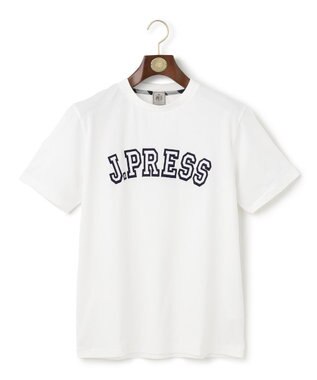 J.PRESS MEN アーチロゴ Tシャツ ホワイト系