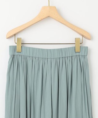 組曲 L 【春夏のNEWカラー登場】ギャザーライトデシン パンツ スモーキーグリーン系