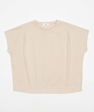 WEGO 【2026春夏新作】接触冷感フレンチスリーブT ベージュ