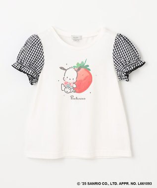 ANY KIDS 【any FAM ×サンリオキャラクターズ】パフスリーブ Tシャツ ポチャッコ×オフホワイト