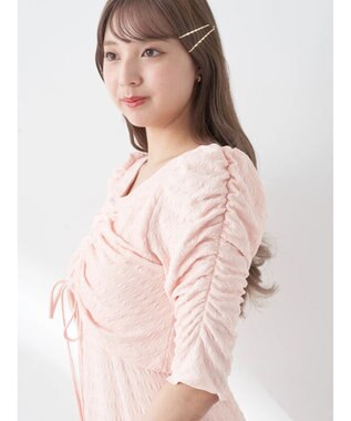 earth music&ecology やわらかカットソーレイヤード見えワンピース Pink