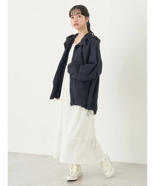 earth music&ecology テックパーカー Navy