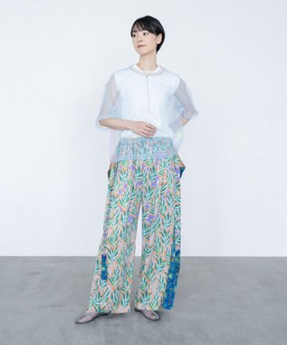 COQ SHEER ORGANZA T シアーTシャツ サックス