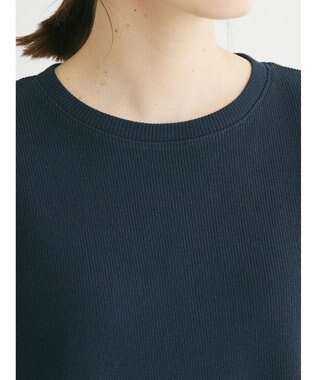 Green Parks リブドッキングカットソーボリュームチュニック Stripe